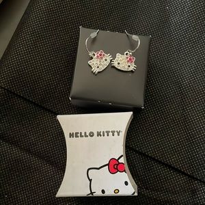 Hello Kitty sparkle dangle earrings